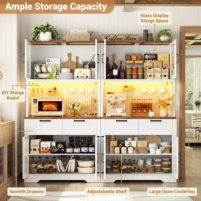 Unikito 71" Tall Kitchen Pantry Storage Cabinet - Image 3