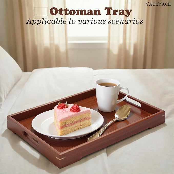 Wooden Tray for Ottoman, Home Decor - Image 4