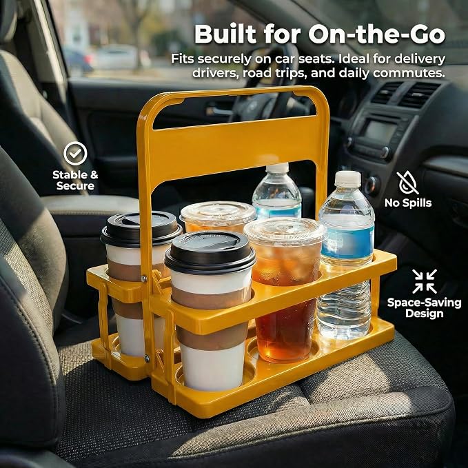 6 Cup Drink Carrier for Delivery - Image 6