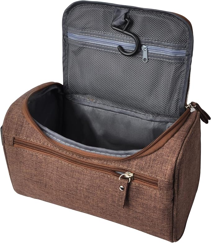 Vercord Mens Toiletry Bag Wash Travel Small Shaving Dop Kit Shower Bathroom by Vercord