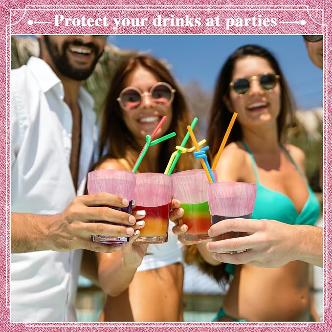 Baderke 50 Pcs Disposable Cup Covers - Image 5