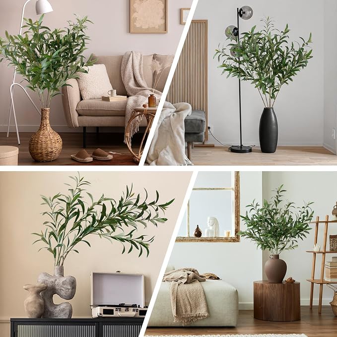 Leftover 5 Pcs 33.4'' Faux Olive Branches - Image 7