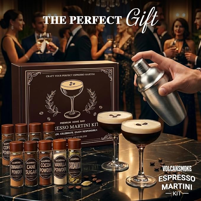 Espresso Martini Kit Gift Set for Women & Men, Complete Cocktail Making Kit - Image 7