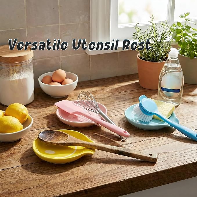 Coffee Spoon Rest, Small Cute Ceramic Spoon Holder - Image 8
