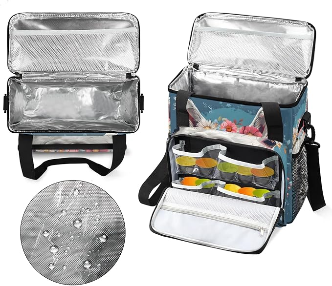 Alpaca Coffee Maker Carring Bag, Large Insulated Storage Organizer Case Tote - Image 3