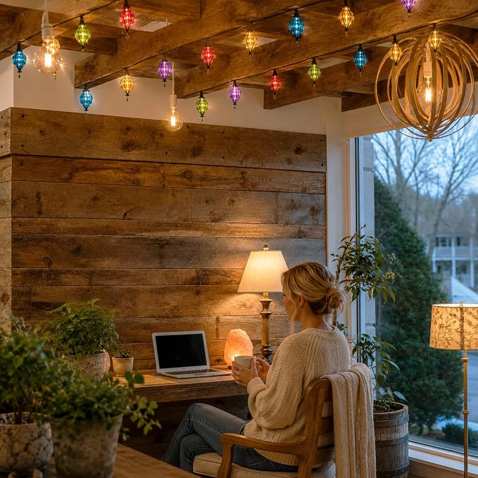 Vigdur Multicolor Flower String Lights, Decorative String Lights Plug in - Image 4