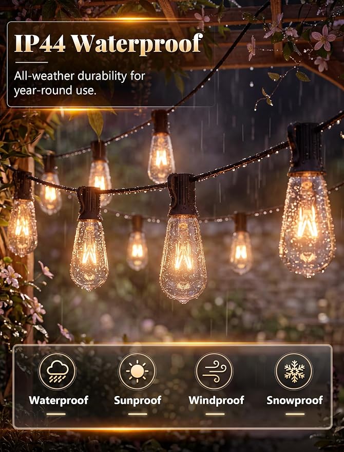 GOOTHY 20Ft Outdoor String Lights - Image 3