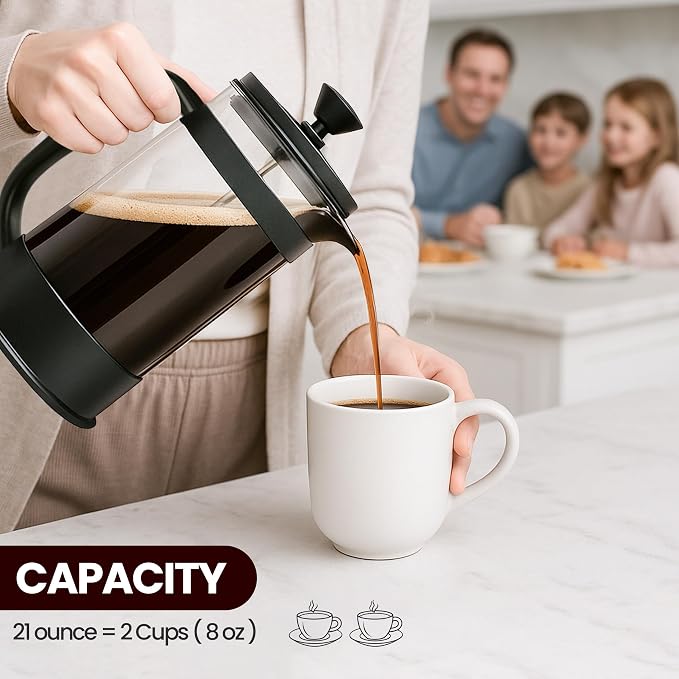 Utopia Kitchen Borosilicate Glass French Press Coffee Maker 21 Oz, - Image 6