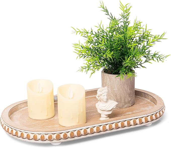 HPC Decor 15in Oval Tray for Home Decor by HPCDECOR