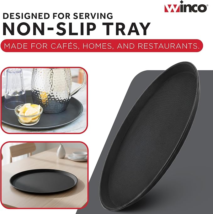 Winco TFG-14K Round Fiberglass Tray - Image 6
