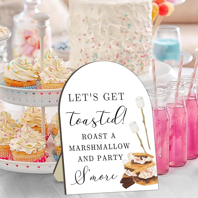 S'more Bar Signs, S'more Station Welcome Wooden Sign, Smores Bar Wedding Party - Image 3