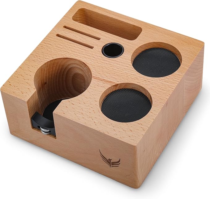 58mm Espresso Tamping Station Compact Portafilter Stand and Coffee Accessories by KNODOS