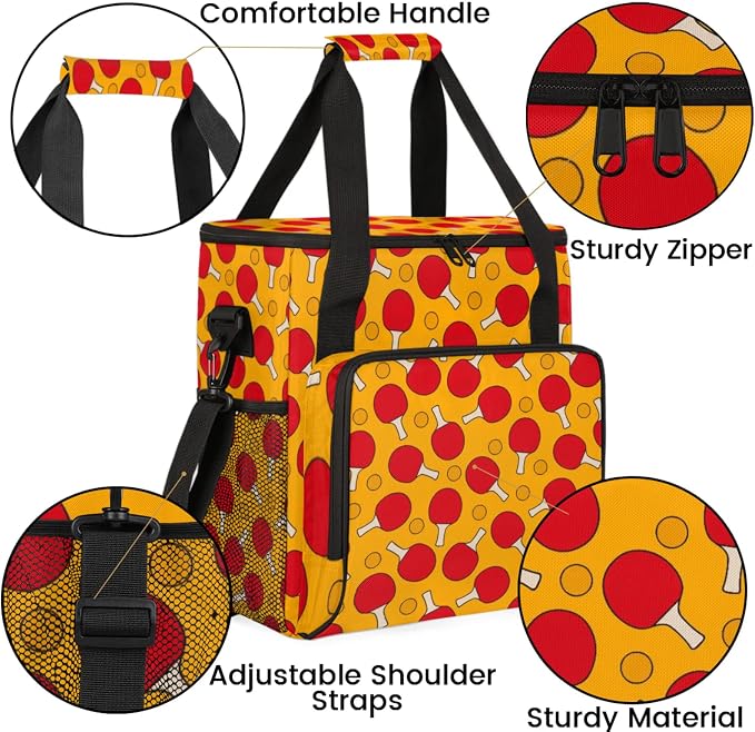 Ping Pong Coffee Maker Travel Bag, Ping Pong Large Carrying Storage Case - Image 6