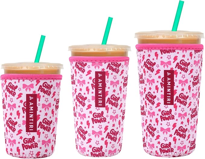 3 Pack Reusable Sleeve for Iced Coffee Cup, Coffee Neoprene Sleeve for Iced&Hot by Unknown