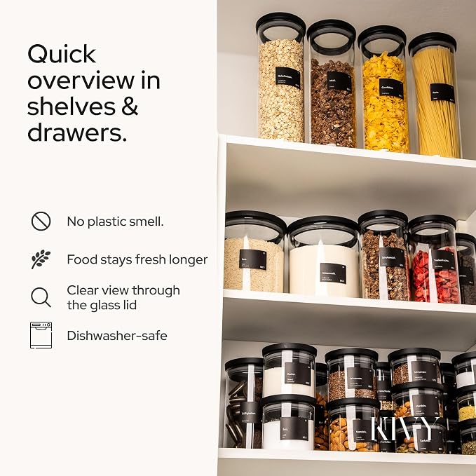 KIVY Airtight glass jars with transparent Glass Lid Glass airtight food storage - Image 5