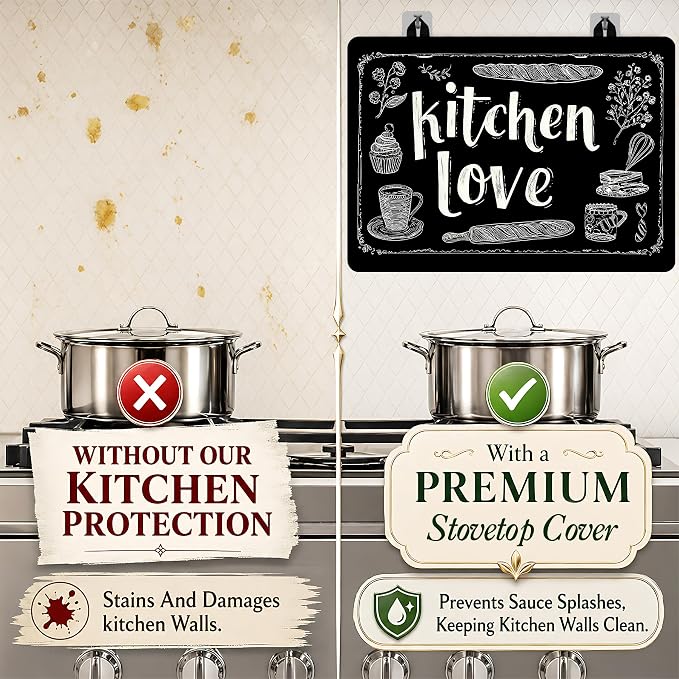 Multi-Design Stove Top Cover for Glass/Electric Stoves, 3-in-1 Counter - Image 3