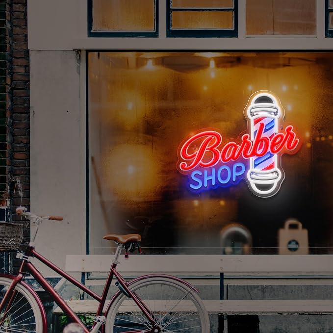 Barber Shop Neon Sign for Wall Decor, LED Hair Salon Light Sign for Hair Beauty - Image 7