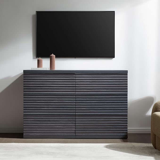 SICOTAS Fluted Sideboard Buffet Cabinet - Image 4
