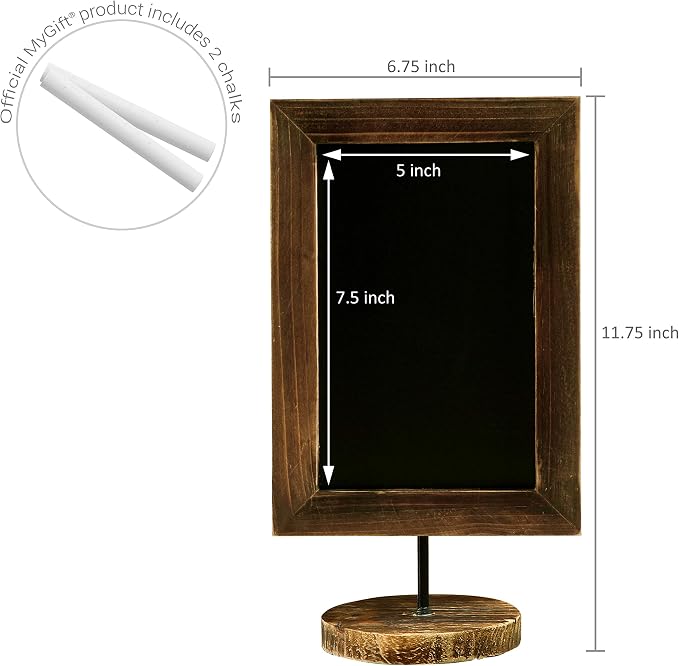 MyGift Chalkboard Signs, 12×7 Inch Mini Chalkboard Signs - Image 4