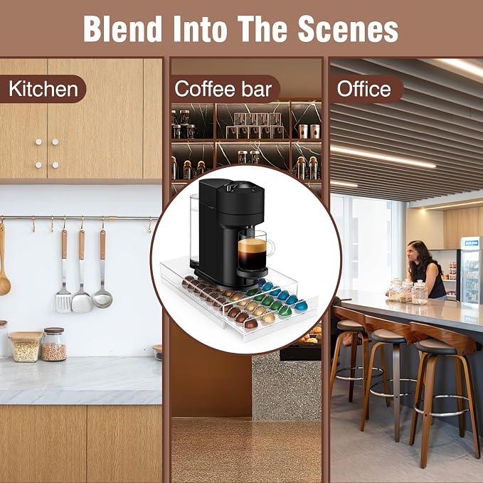 Jumyee Acrylic Coffee Pod Holder Storage Drawer, Pod Holder - Image 8