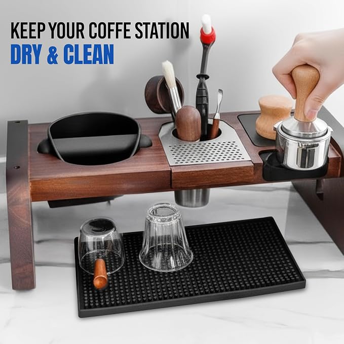 Standard Rubber Bar Mat for Countertop 12"x6", Non-Slip & Spill Protection - Image 4