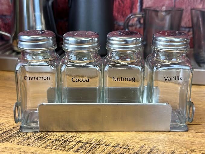 Rattleware Coffee Cup Labeled Shaker and Rack Set - Image 4