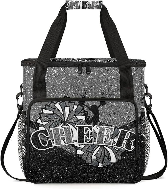Cheer Black Grey Coffee Maker Carring Bag, Large Insulated Storage Organizer by Home