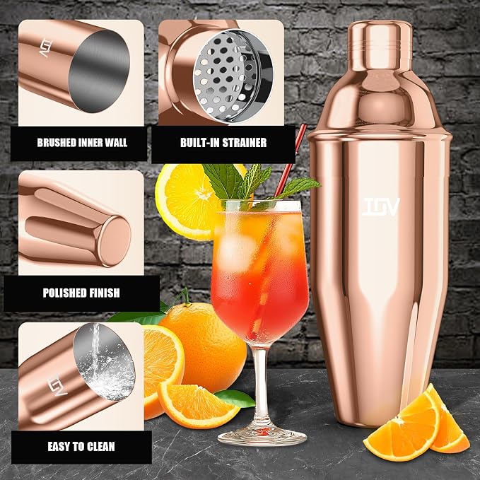 IOV Cocktail Shaker, 24 oz Martini Shaker, Drink Mixer - Image 5