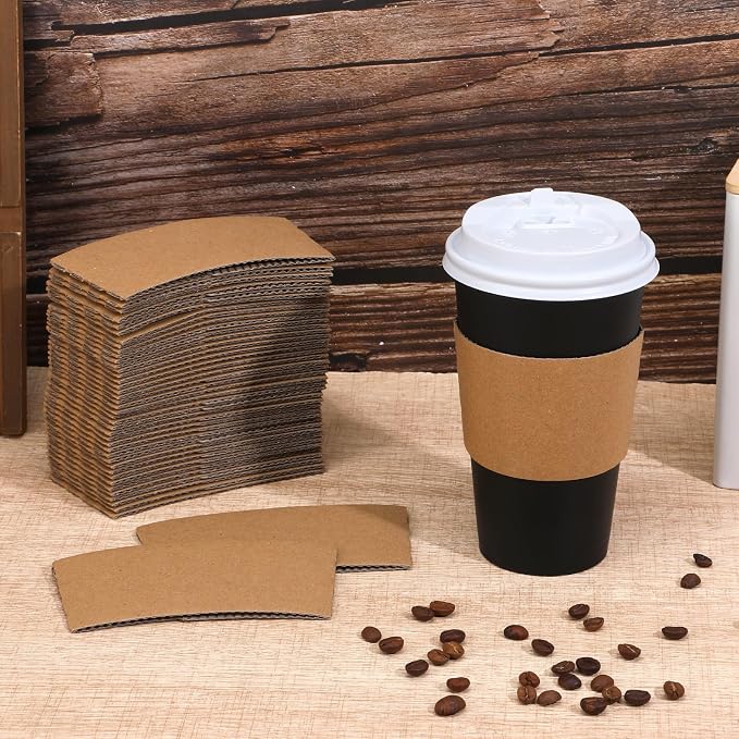 200 Pack Coffee Cup Sleeves, Disposable Paper Cup Sleeve - Image 6