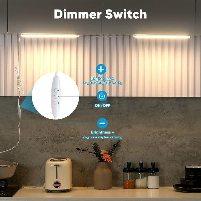 Litever Plug-in Under Cabinet Lighting Kit - Image 6