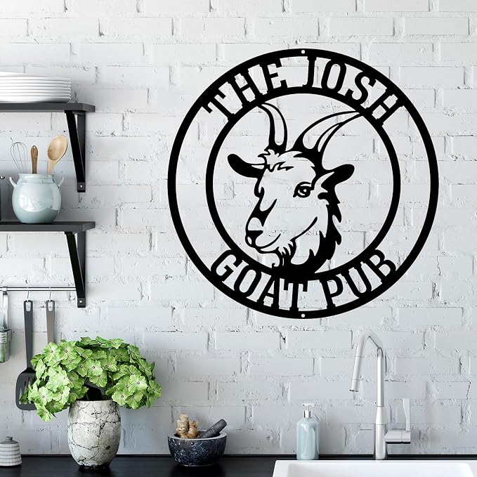 Personalized Goat Metal Wall Art - Image 3