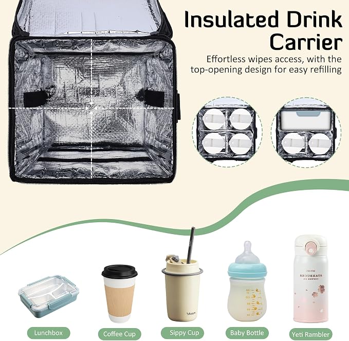 INFANZIA Insulated 4 Cup Drink Carrier - Image 3