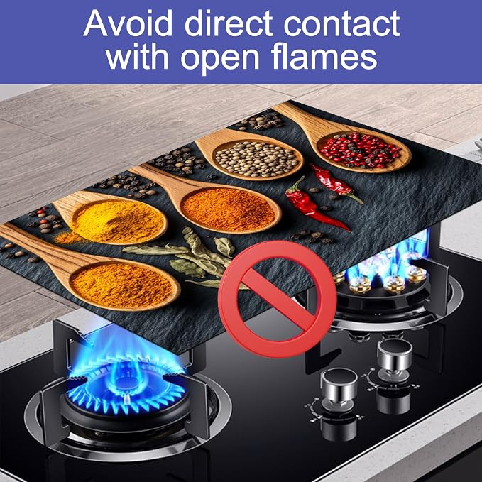 HOMETITUTE Stove Top Covers for Electric Cooktop Glass Top Protector 28x20 - Image 7