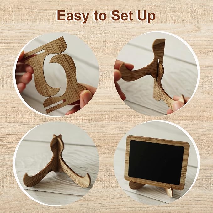 Temlum 15 Pcs Mini Chalkboard Sign - Image 5