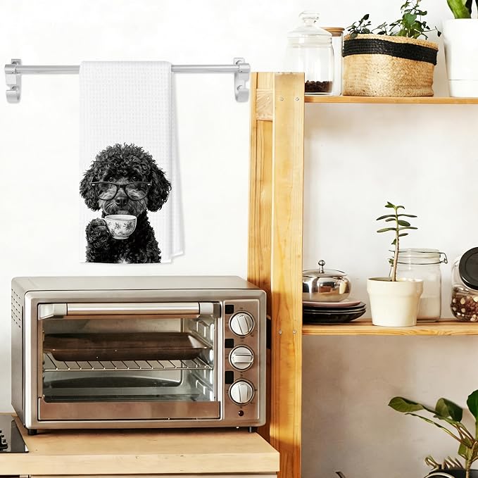 Funny Portuguese Water Dog Kitchen Towels, Dog Kitchen Accessories, Chef Gifts - Image 3