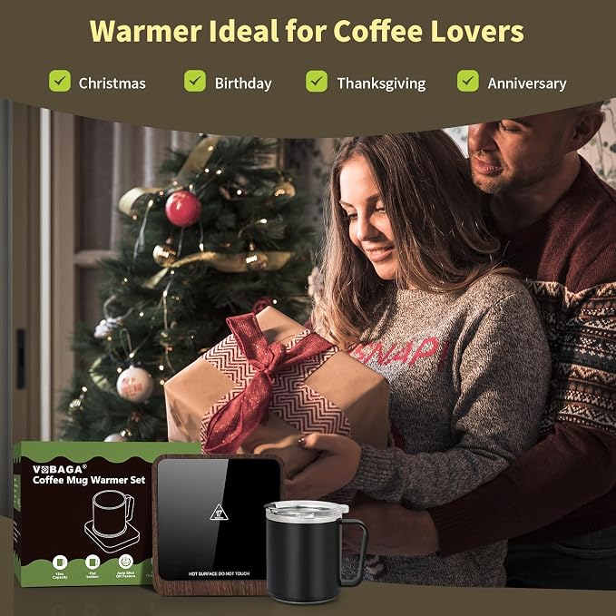 VOBAGA Coffee Mug Warmer &15oz Mug Set - Image 7