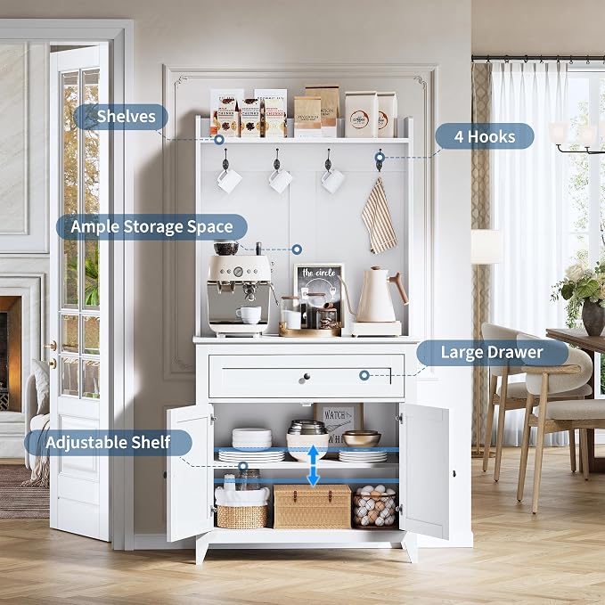 IDEALHOUSE 63'' Pantry Cabinet - Image 3