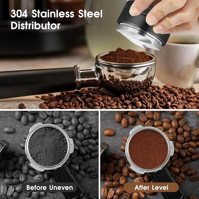 Reoszeank 51mm Espresso Accessories Kit, Espresso Distribution Tool, Spring - Image 2
