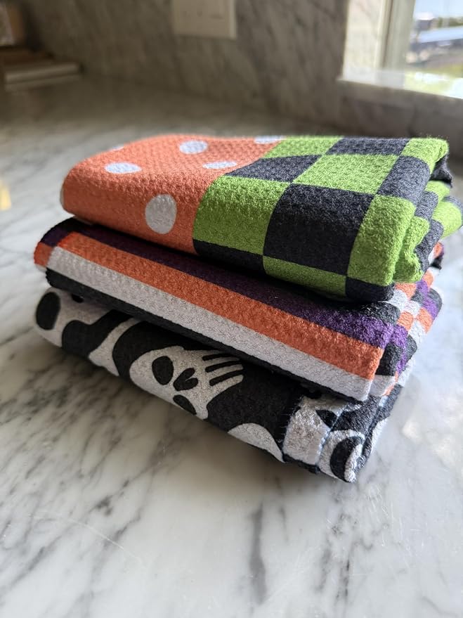 || 3 Pack|| Double Sided Dish Towels || Waffle Weave Microfiber || Tea Towels - Image 7