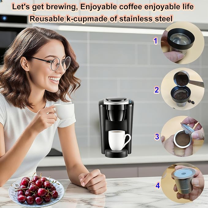 Reusable K Cup Refill Kit, 304 Stainless Steel 30ML Coffee Scoop & Aluminum - Image 9
