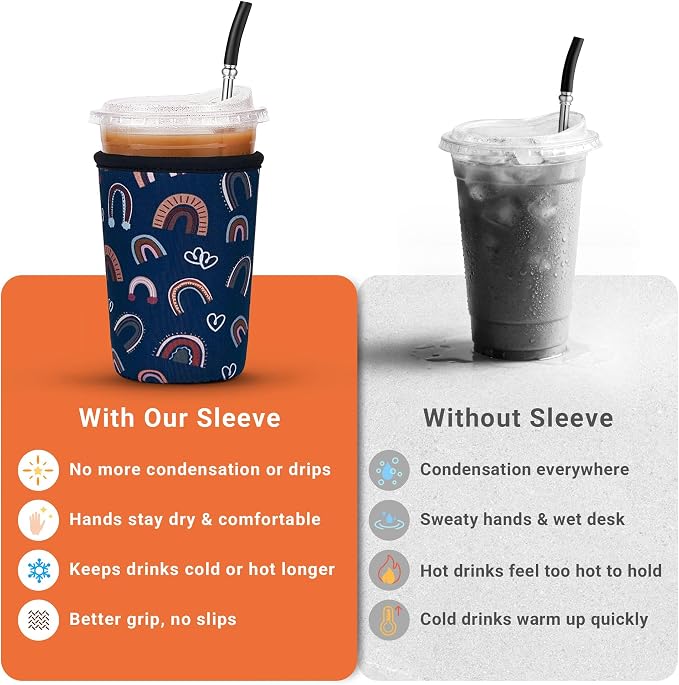 3 Pack Iced Coffee Sleeve Reusable - Image 5