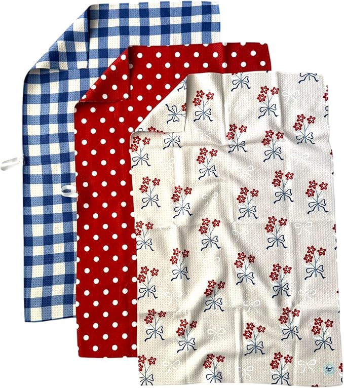 || 3 Pack|| Double Sided Dish Towels || Waffle Weave Microfiber || Highly by DesertAqua