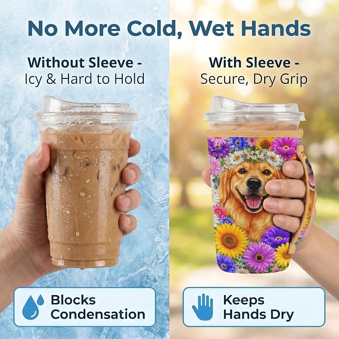 Artsocket 3 Pack Reusable Iced Coffee Sleeve - Image 3