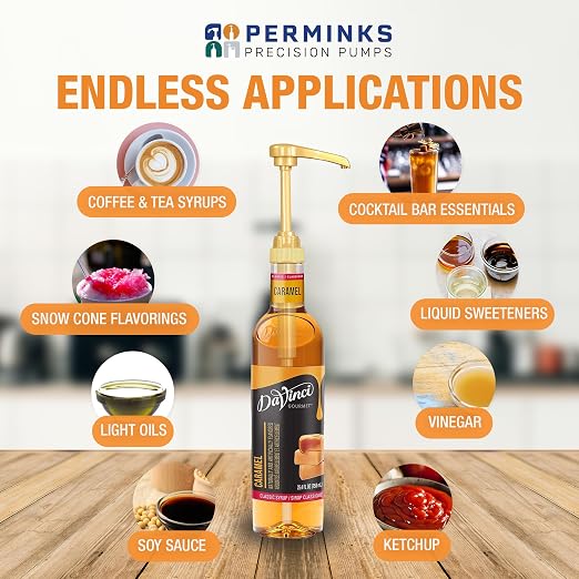 PERMINKS Premium Coffee Syrup Pump Dispenser, Fits 750ml Torani, Skinny & - Image 6