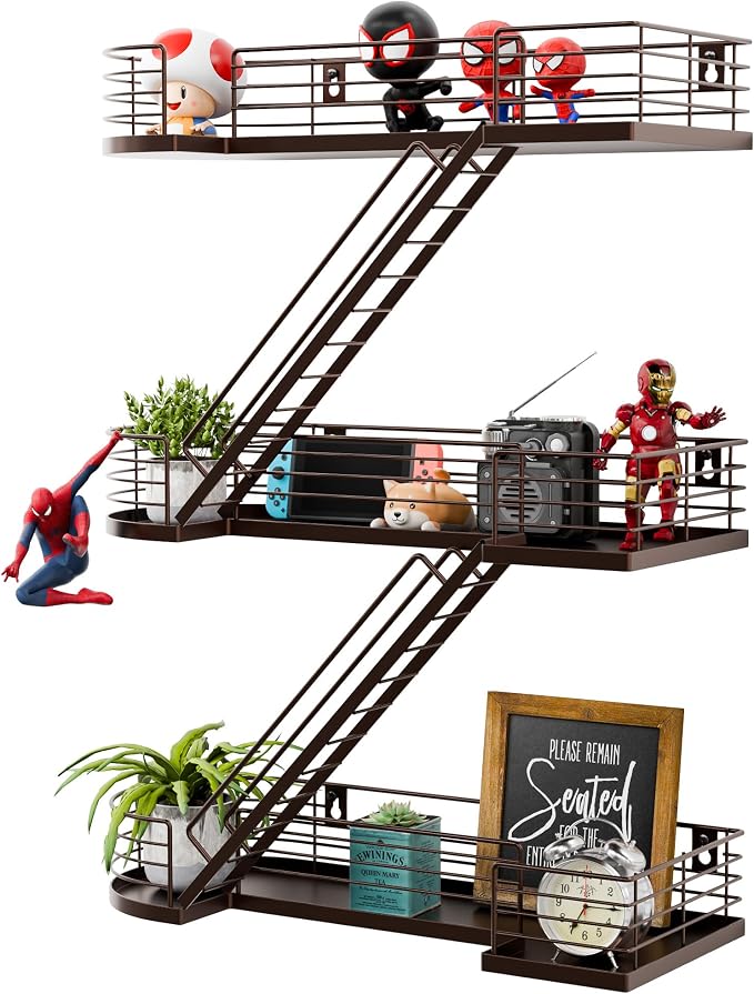 15 Inch Fire Escape Wall Shelf by YEMNMFH