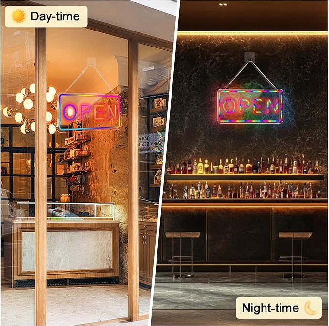 16"x9" Multi Color LED Open Sign - Image 6
