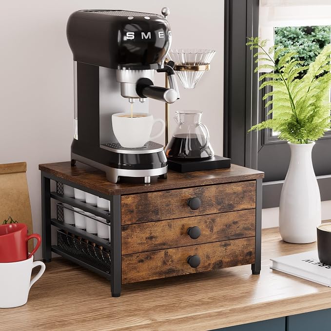 Coffee Pod Holder for Countertop, 3 Tier K Cup Holder Drawer, Coffee Bar - Image 2