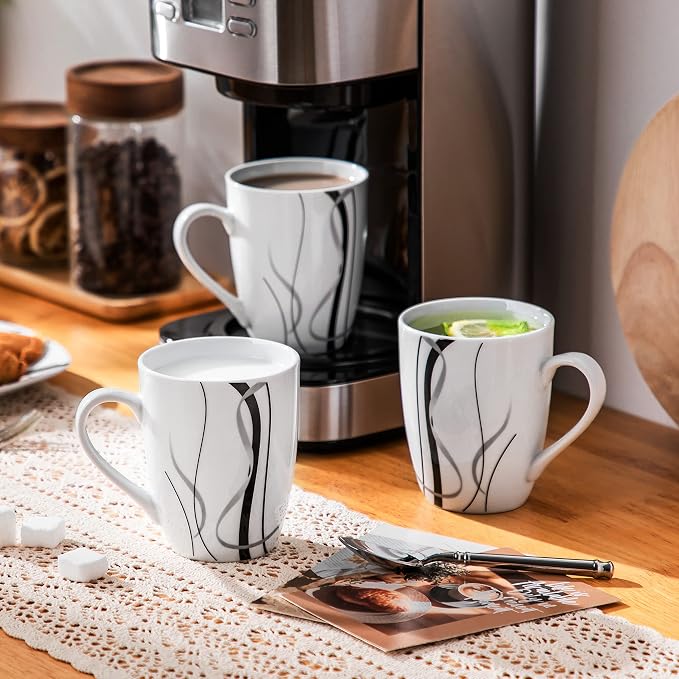 VEWEET Ceramic Coffee Mugs Set of 6, 11 OZ Coffee Cups Set - Image 6