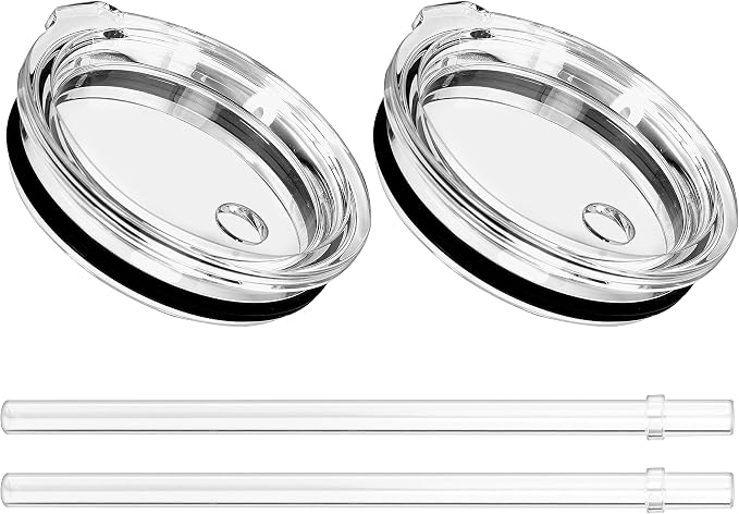 30 oz Tumbler Straw Lid, Replacement Lids Compatible by SOONSURE