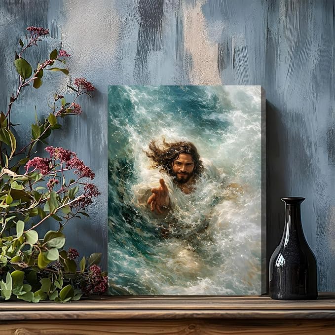 Christian Wall Art Jesus Wall Decor The Hand of God Picture - Image 4